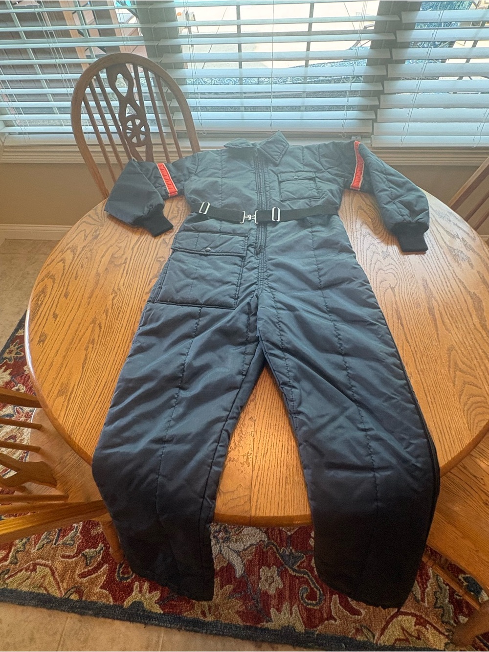 Vintage Chiller Killer by Saftbak Mens Black Snowmobile 1 pc Snow Suit Size M